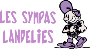 Logo des Sympas de Landelies en mauve sur fond transparent